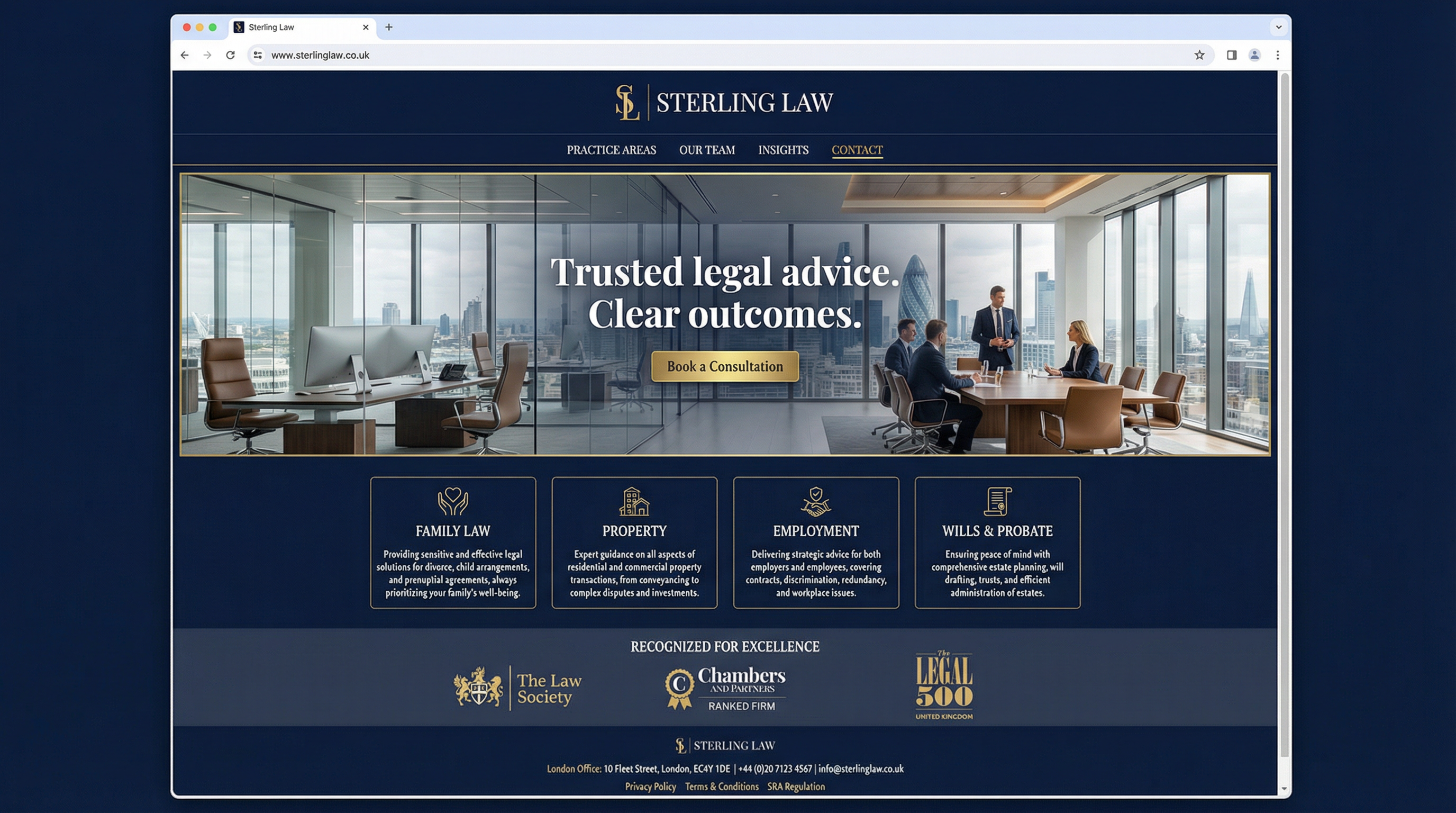 Law firm website